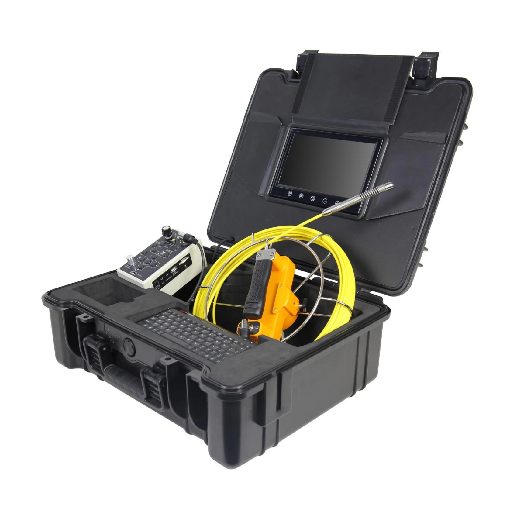 ps series 9'' hd 14mm sewer inspection camera slim pipeline endoscope