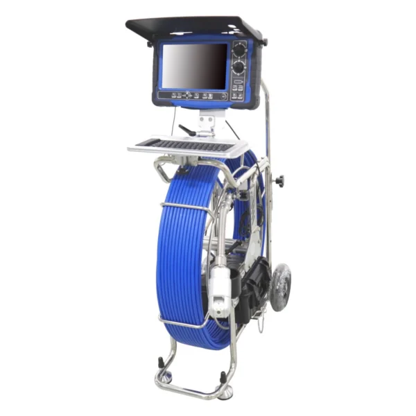 pr series 10.1'' sewer inspection dual camera rotary fhd pipeline endoscope