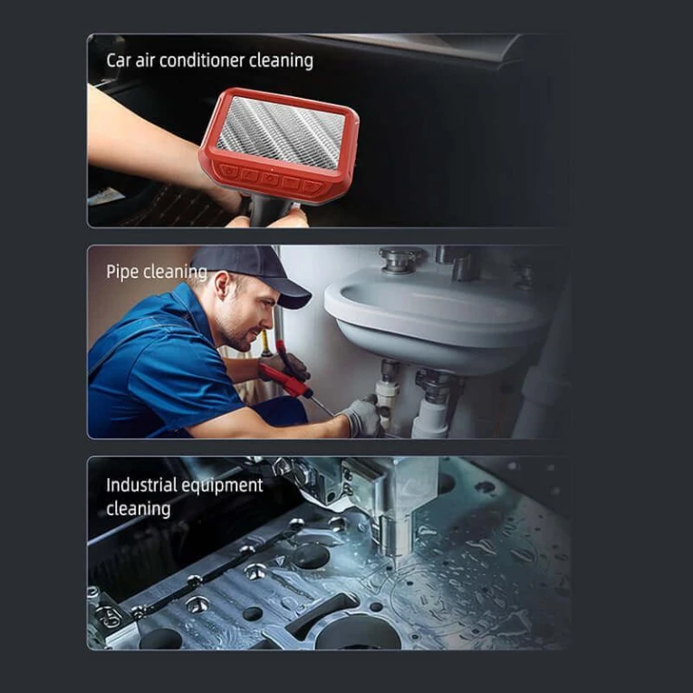 ce series 4.3'' side view & side spray nozzle evaporator cleaning borescope