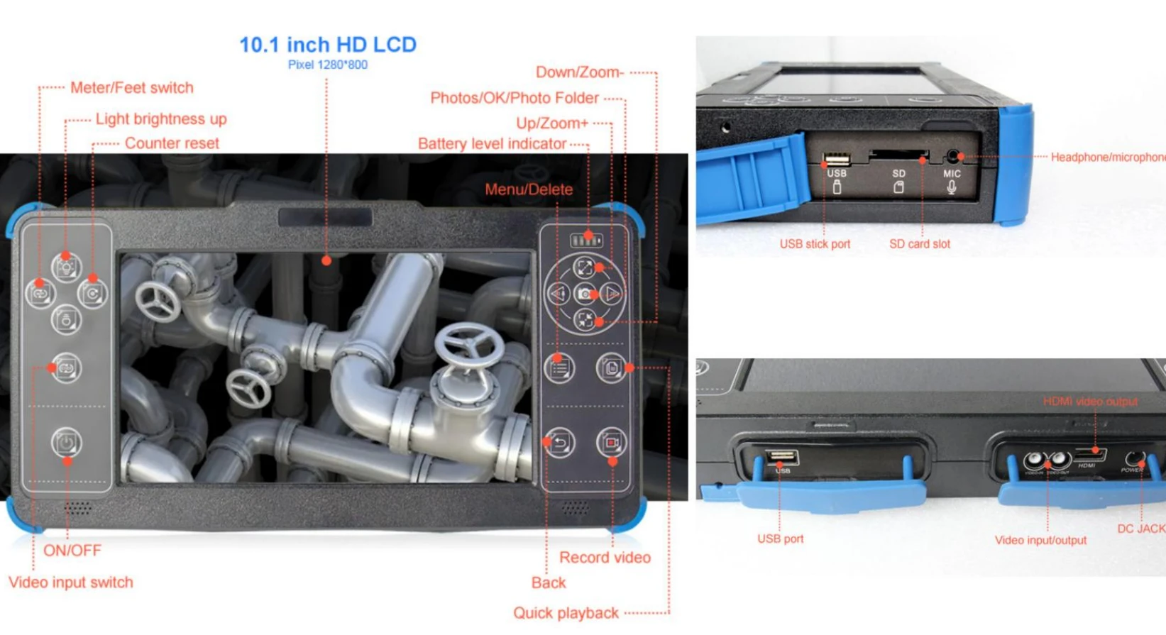 pp series fhd pipeline endoscope