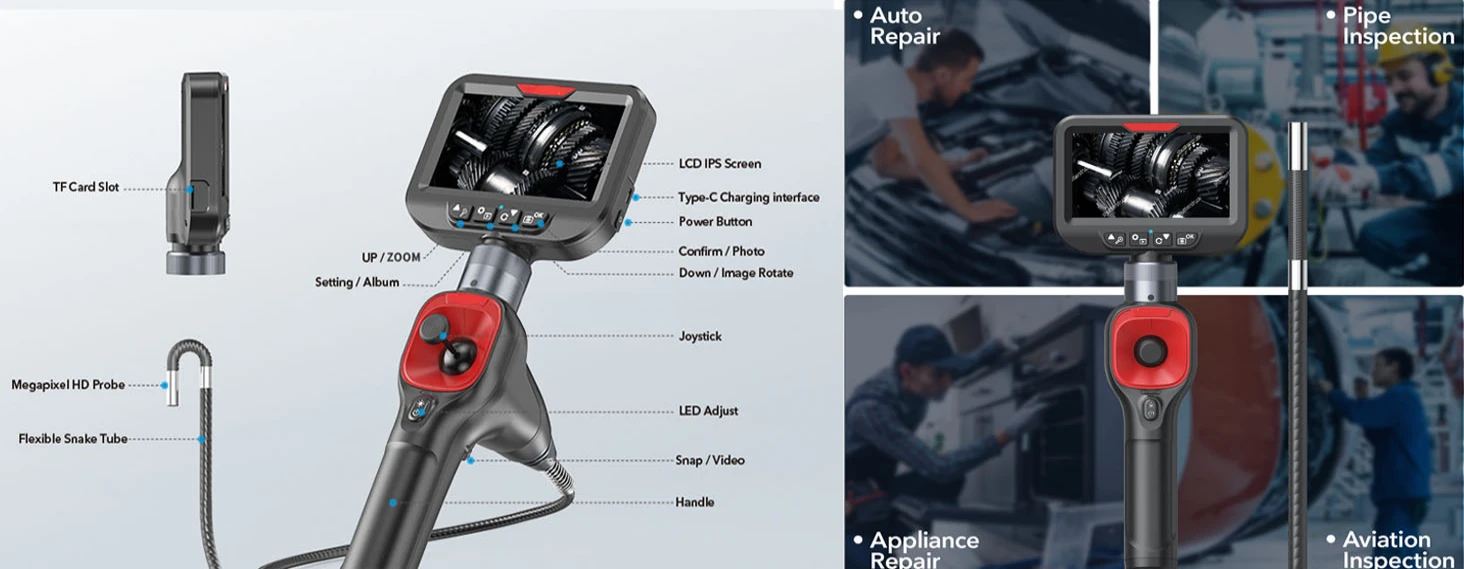 va series 4.3'' all way articulation videoscope