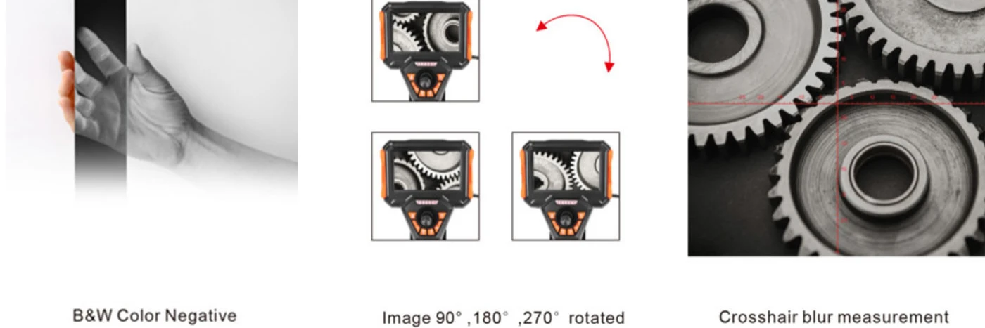 bo series 360° articulation 1080p hd joystick control 4.3'' optimal hd borescope
