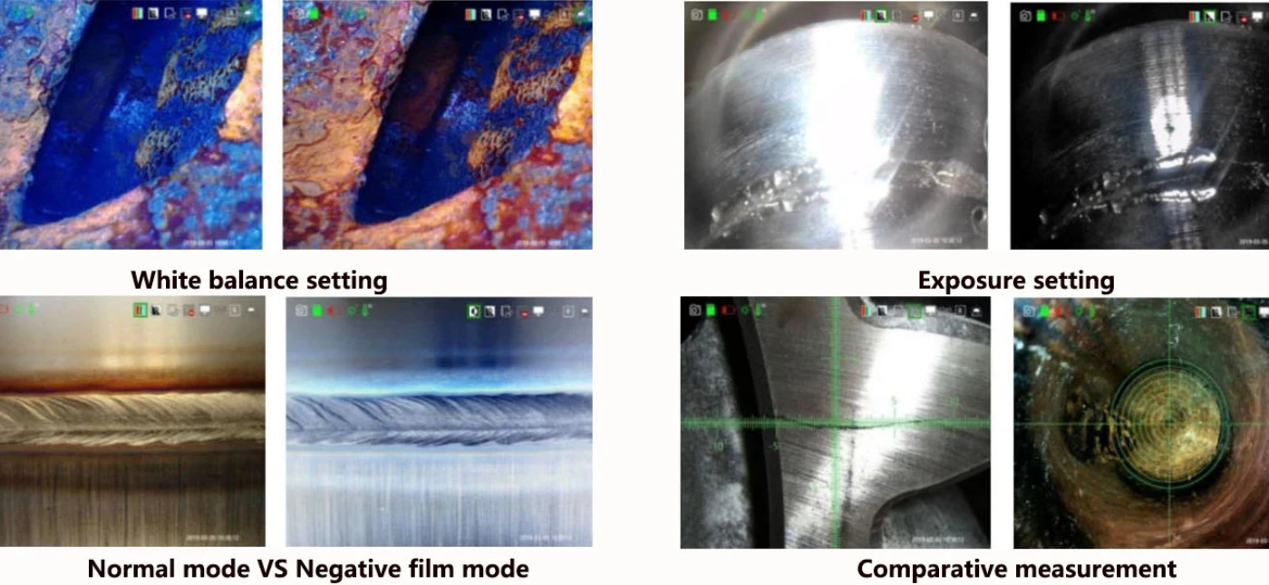 bp series 360° articulation 1080p hd joystick control 5.1'' pro borescope