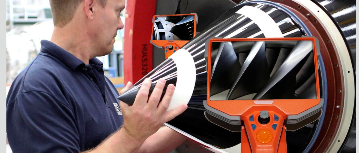 ma series 360° articulation 1080p touch screen 7'' acute motor driven hd borescope