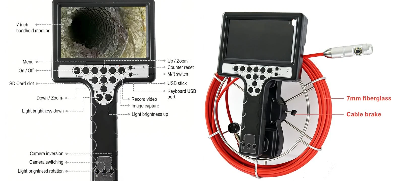 pd series handheld pipeline endoscope