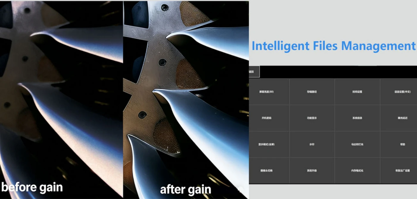 ma series 360° articulation 1080p touch screen 7'' acute motor driven hd borescope