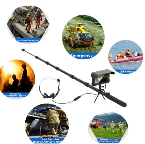 tr series 4k 360° motorized audio/video talkback full hd rotary telescopic inspection camera