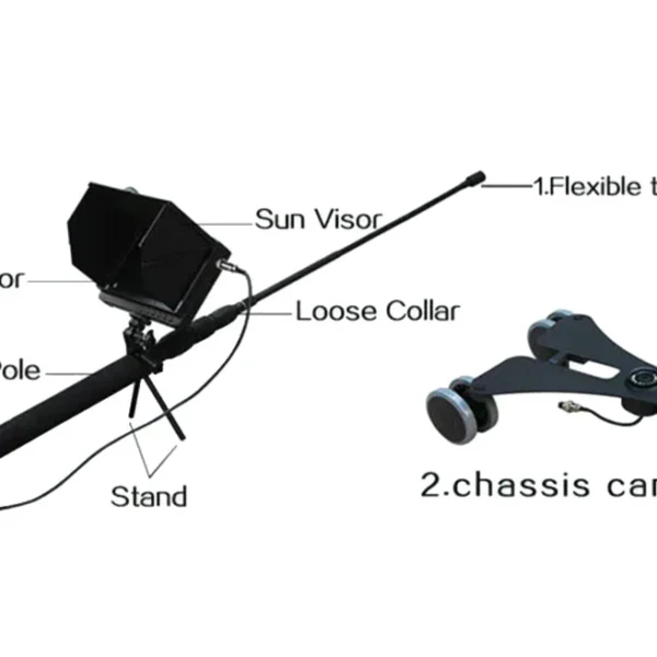tv series handheld telescopic pole 1080p hd under vehicle inspection camera