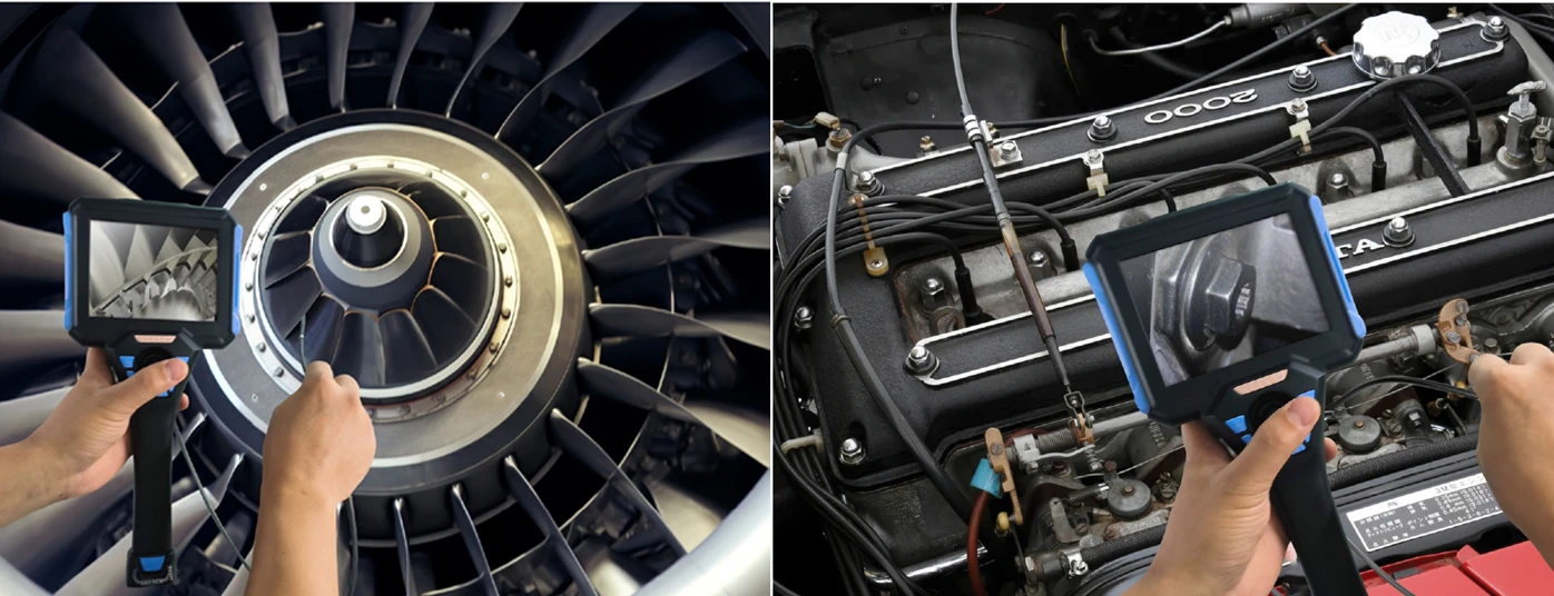 bc series 360° articulation 1080p hd joystick control 5.1'' classic borescope