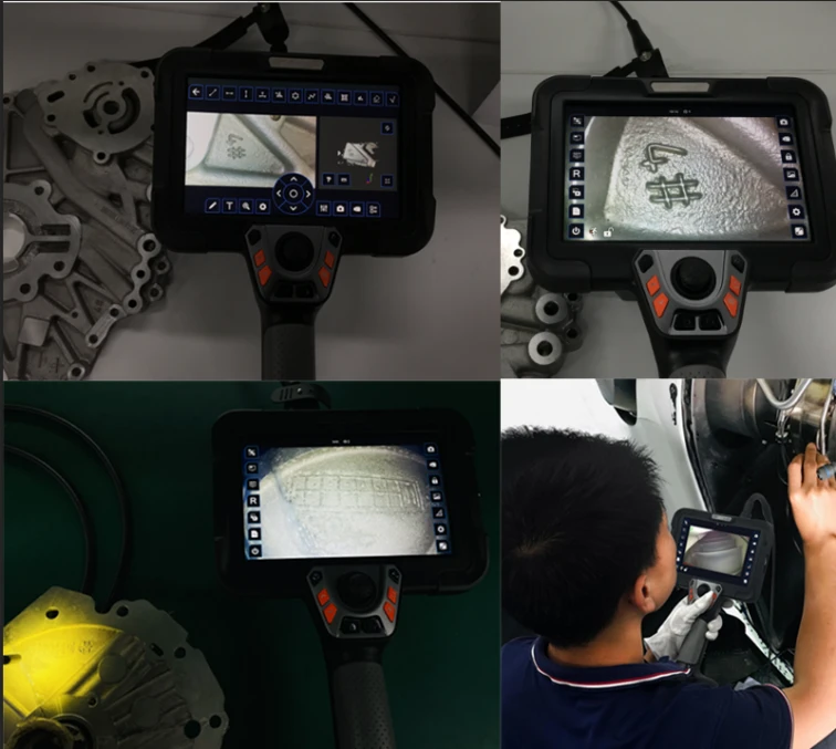 de series 360° articulation ultra hd touch screen 7'' elite motor driven 3d measurement borescope