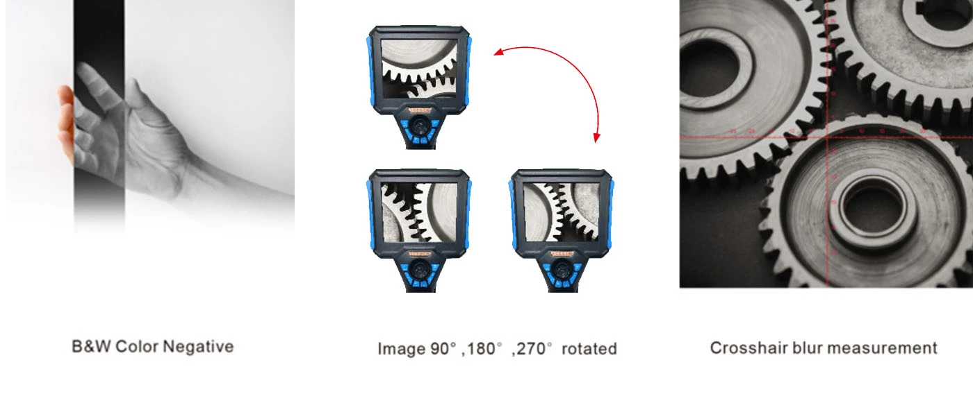 bc series 360° articulation 1080p hd joystick control 5.1'' classic borescope