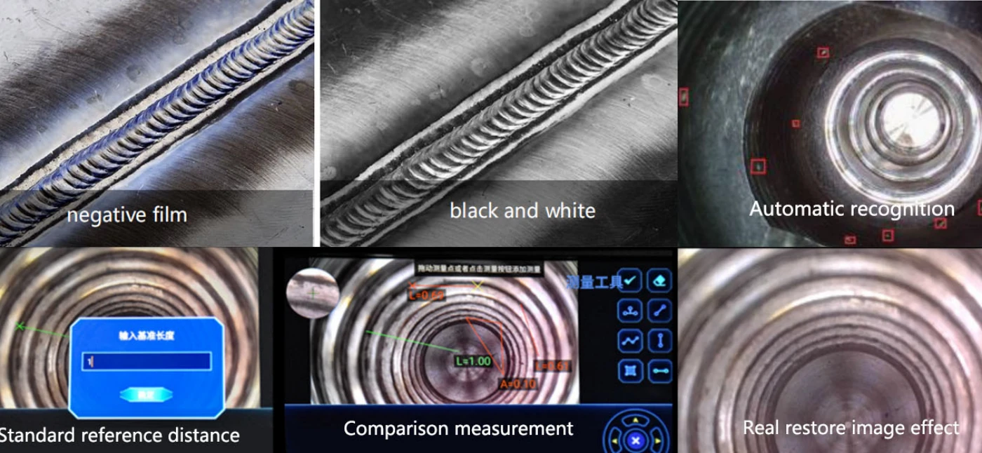 md series 360° articulation 1080p touch screen 5.7'' dynamic motor driven hd borescope