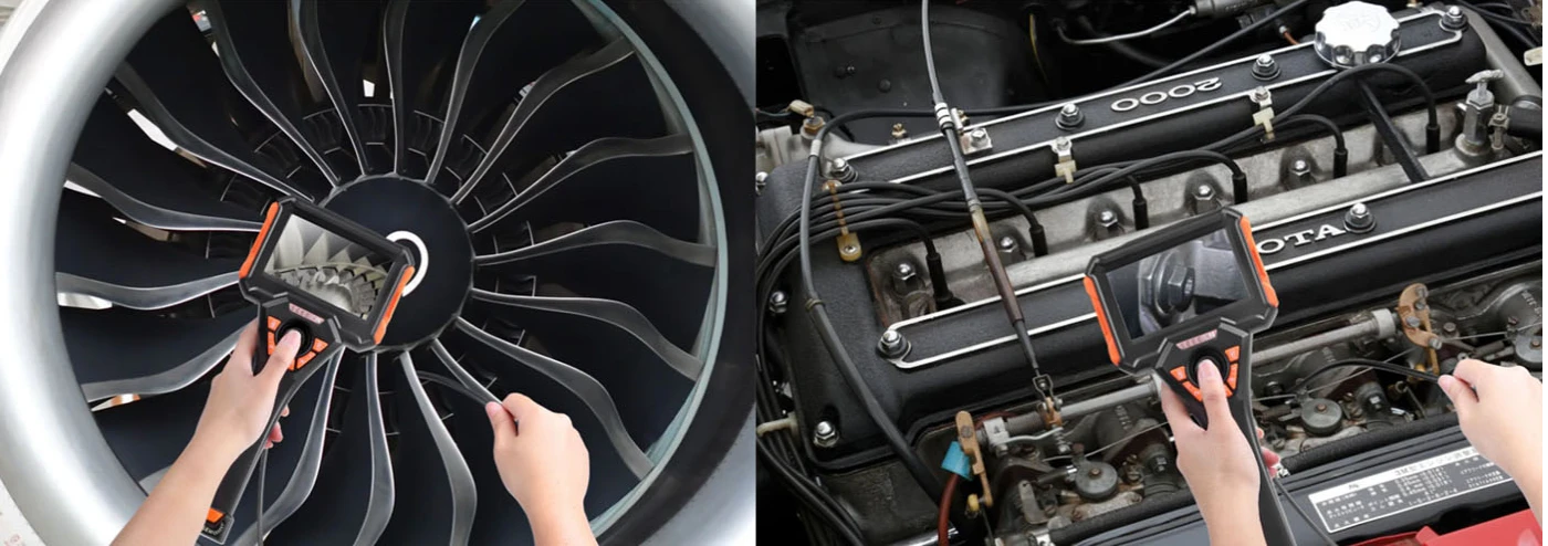 bo series 360° articulation 1080p hd joystick control 4.3'' optimal hd borescope