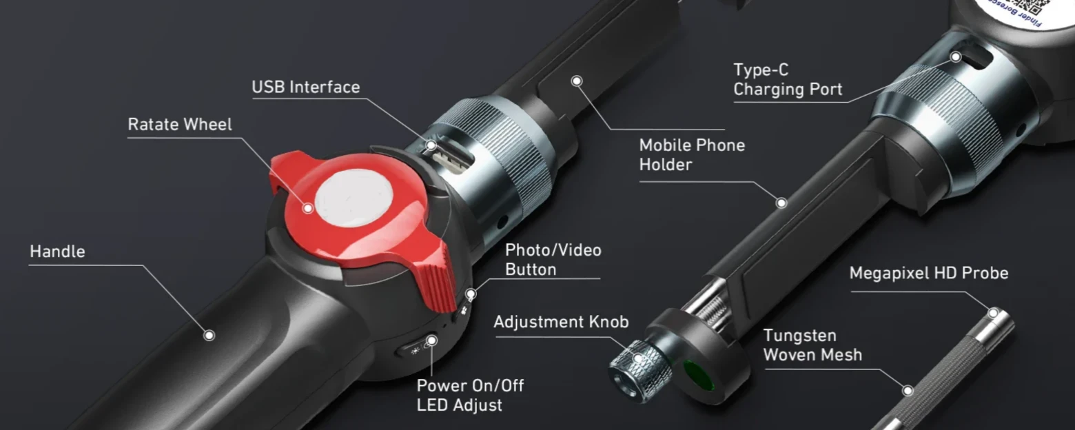 su series two way articulating for android ios harmony upgrade smartphone endoscope