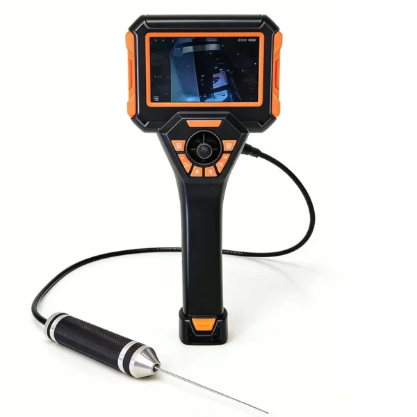 rh series 4.3'' display 1080p hd handheld rigid rod borescope