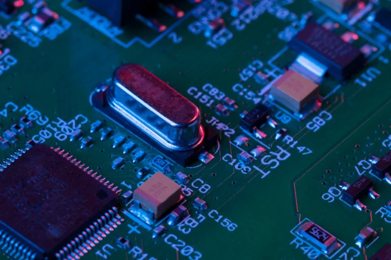 hard drive components still life close up