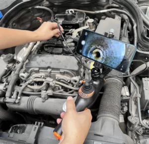 automotive borescope with phone
