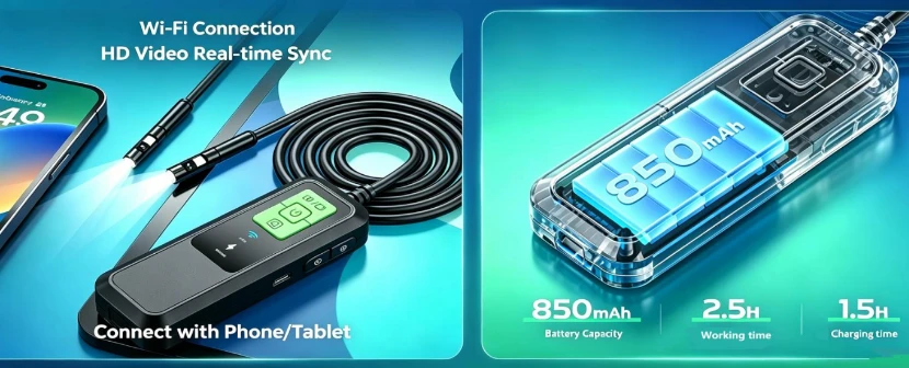 wa series wifi borescope