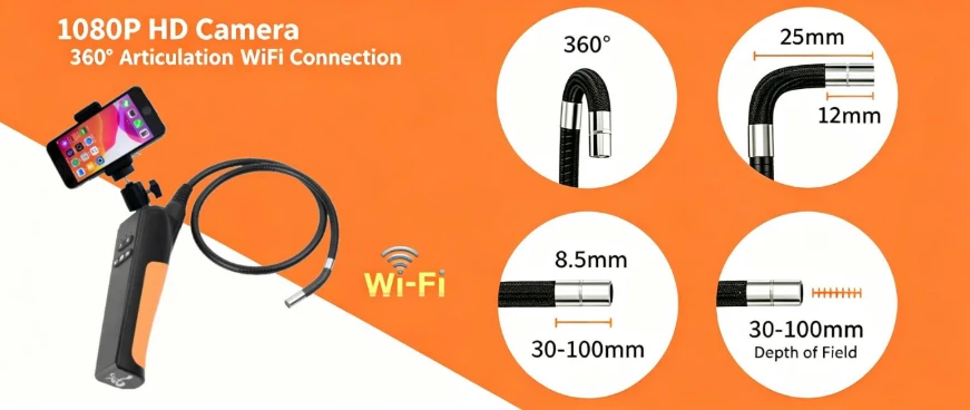 wu series wifi borescope