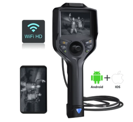 Hand‑held infrared inspection borescope with WiFi HD transmission, compatible with Android and iOS mobile devices